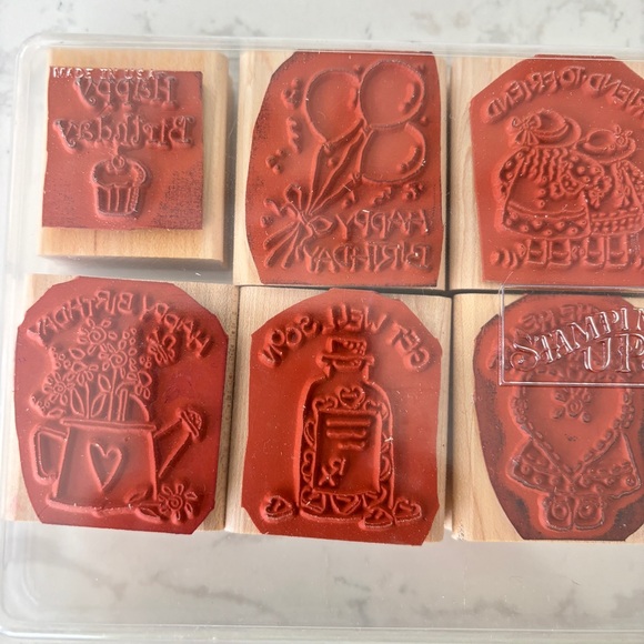 Stampin Up NICE & EASY NOTES Wood Mounted Stamp Set - - Picture 3 of 6